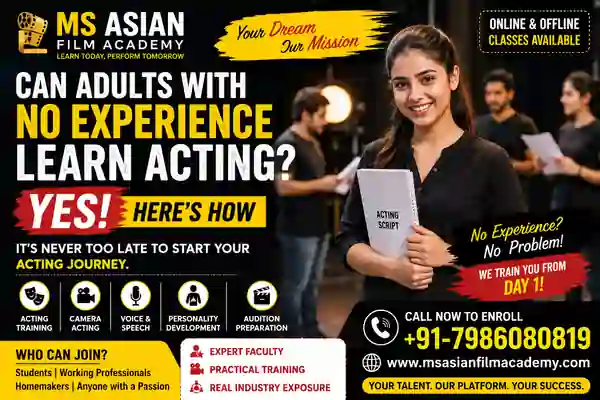 Can Adults with No Experience Learn Acting?