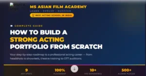 How to Build a Strong Acting Portfolio from Scratch