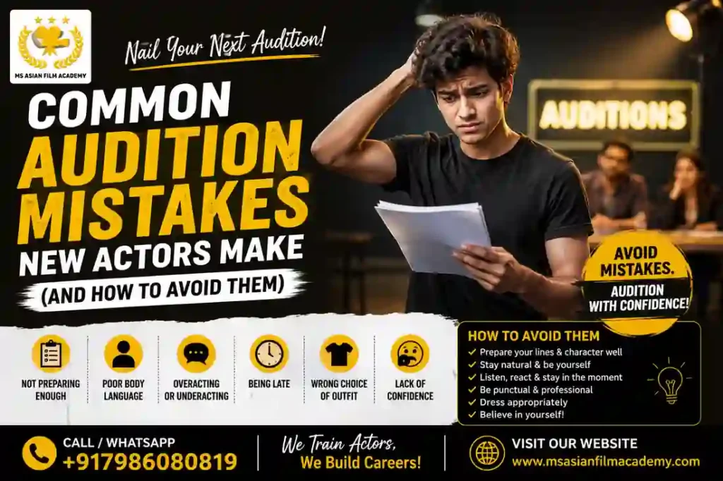 Common Audition Mistakes New Actors Make