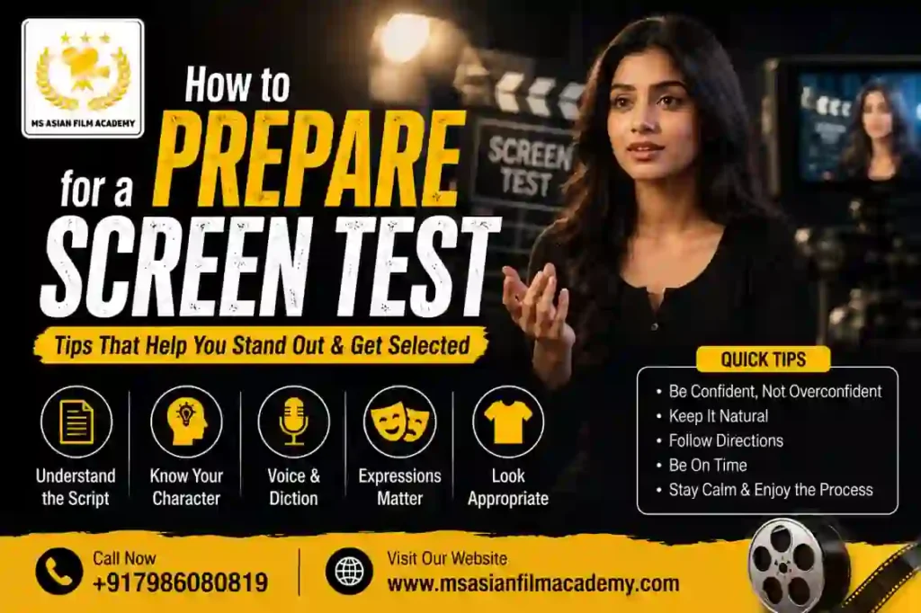 How to Prepare for a Screen Test