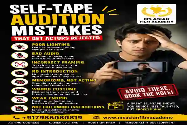 Self-Tape Audition Mistakes That Get Actors Rejected